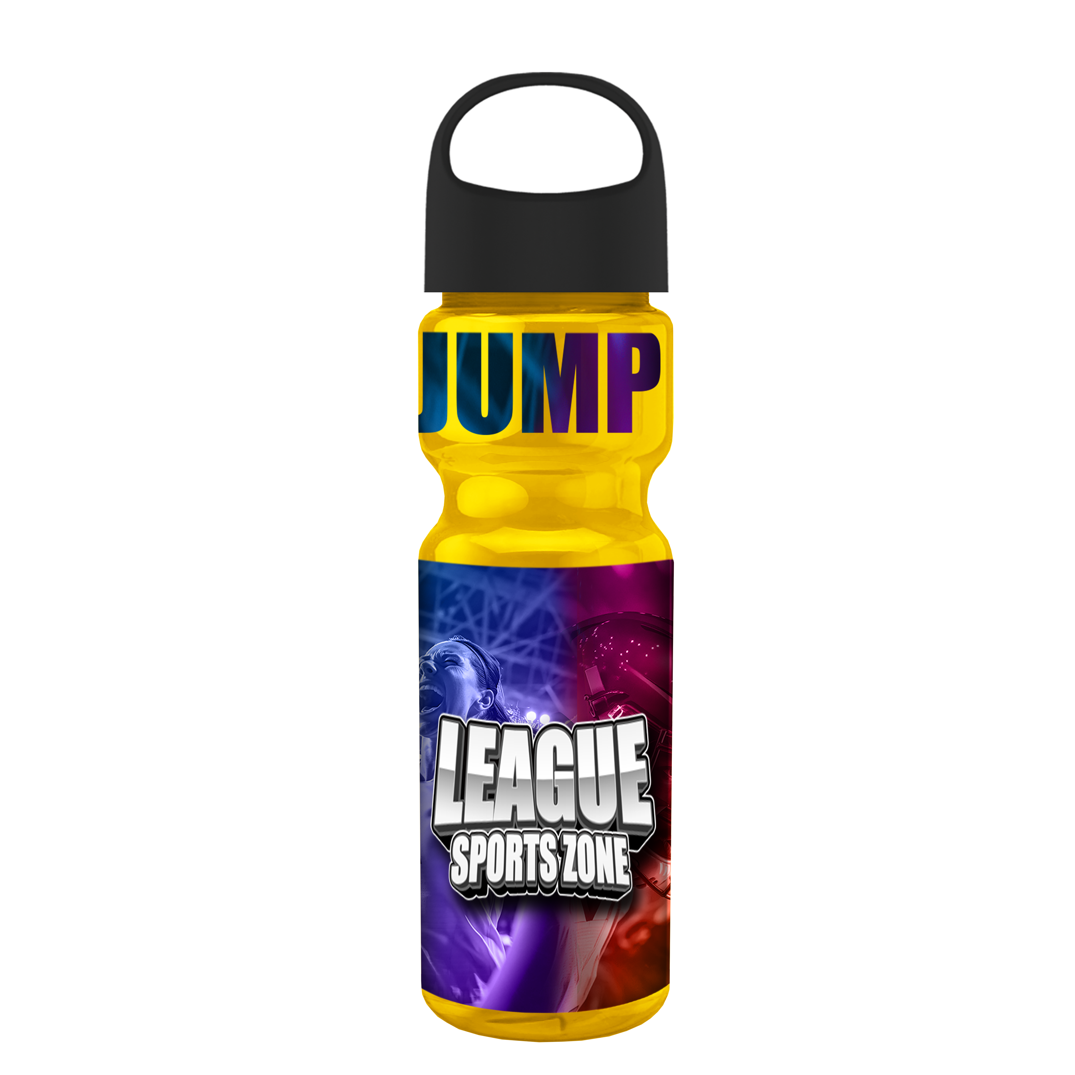 Champ Bottle with Oval Crest Lid - 28 oz.